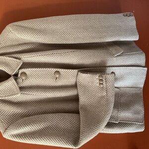 Talbots, size 16W, tan and gray